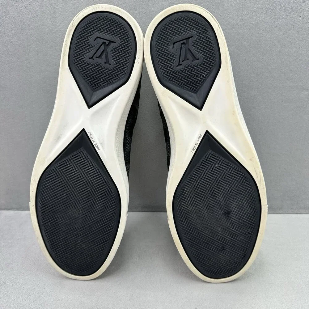 Mens 9.5 (UK 8.5) Louis Vuitton Twister Trainer Gray Damier Suede Canvas Leather